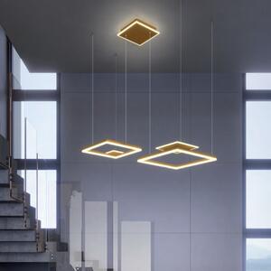 Modern LED csillár SIGUA , szögletes, matt bron, 137W
