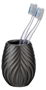 Antracitszürke kerámia fogkefetartó pohár Idro – Wenko