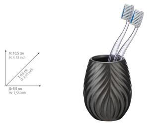 Antracitszürke kerámia fogkefetartó pohár Idro – Wenko