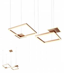 Modern LED csillár SIGUA , szögletes, bronz, 110W