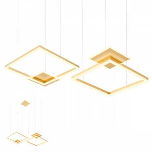 Modern LED csillár SIGUA , szögletes, arany, 137W