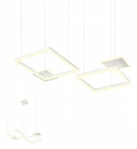 Modern LED csillár SIGUA , szögletes, fehér, 110W