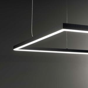 LED függőlámpa ORACLE SLIM, szőgletes, 50x50 cm, fekete