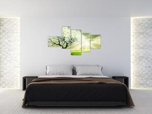 Tavaszi fa - modern kép (150x85cm)