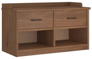 VidaXL SANDNES tömör fenyőfa előszobapad 87x40x50 cm