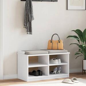 VidaXL SANDNES fehér tömör fenyőfa előszobapad 87x40x50 cm