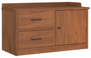 VidaXL SANDNES tömör fenyőfa előszobapad 87x40x50 cm