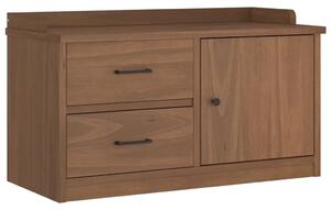 VidaXL SANDNES tömör fenyőfa előszobapad 87x40x50 cm