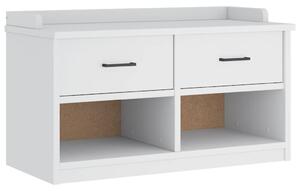 VidaXL SANDNES fehér tömör fenyőfa előszobapad 87x40x50 cm