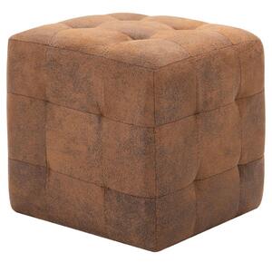 VidaXL 2 db barna művelúr éjjeliszekrény 30 x 30 x 30 cm
