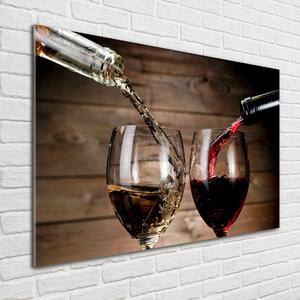 Akril üveg kép Két pohár bor