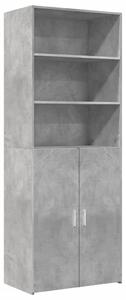 VidaXL betonszürke szerelt fa magasszekrény 70 x 42,5 x 185 cm