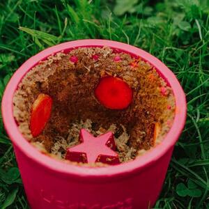 Habzsolásgátló tál Yoggie Pot Pink – LickiMat