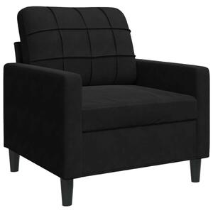 VidaXL fekete bársony kanapéfotel 60 cm