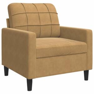 VidaXL barna bársony kanapéfotel 60 cm