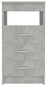 VidaXL betonszürke szerelt fa fiókos szekrény 40 x 50 x 76 cm