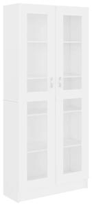 VidaXL fehér szerelt fa vitrinszekrény 82,5 x 30,5 x 185,5 cm