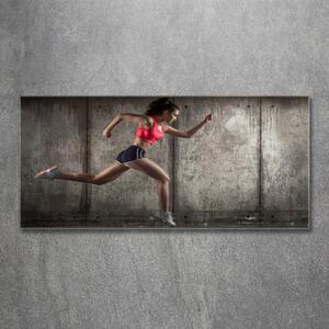 Akrilüveg fotó Nő, futás