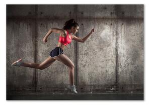 Akrilüveg fotó Nő, futás