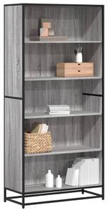 VidaXL szürke sonoma színű szerelt fa könyvespolc 80,5 x 35 x 170,5 cm