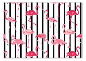 Üvegkép Flamingók rudak