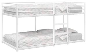 VidaXL fehér acél emeletes ágy matrac nélkül 75 x 190 cm