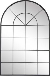 Clarita fali tükör fekete fém kerettel, 60 x 90 cm - Westwing Collection