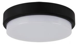 Strühm Aron 12 W-os ø175 mm kerek natúr fehér fekete mennyezeti lámpa IP65-ös védettségű