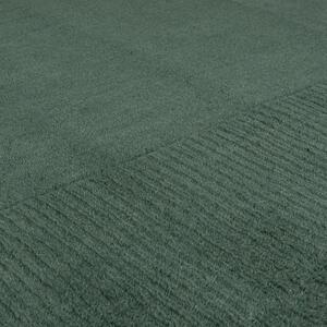 Siena sötétzöld gyapjú szőnyeg, 80 x 150 cm - Flair Rugs