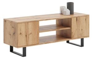 Focus RTV szekrény 135 cm - loft tölgyfa kézműves