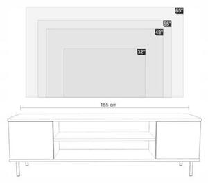 RTV Focus kasmír 155 cm fekete lábakkal