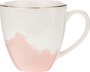 Rosie 2 db-os rózsaszín-fehér porcelán kávéscsésze szett - Westwing Collection