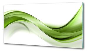 Konyha fali panel Zöld hullám