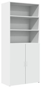 VidaXL fehér szerelt fa magasszekrény 80 x 42,5 x 185 cm