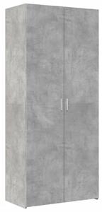 VidaXL betonszürke szerelt fa magasszekrény 80 x 42,5 x 185 cm