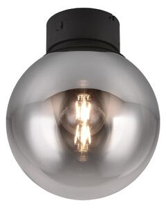Fekete LED mennyezeti lámpa üveg búrával ø 30 cm Cipallone – CINQUE