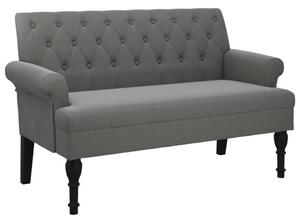VidaXL sötétszürke szövetpad háttámlával 120 x 62 x 75,5 cm