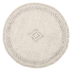 Fionn bézs kézzel szőtt pamut szőnyeg, ø 150 cm - Westwing Collection
