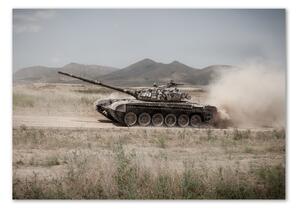 Akrilüveg fotó Tank a sivatagban