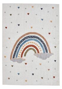 Krémszínű gyerek szőnyeg 120x170 cm Vida Rainbow – Think Rugs