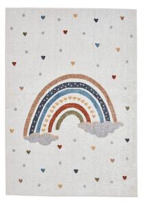 Krémszínű gyerek szőnyeg 80x150 cm Vida Rainbow – Think Rugs