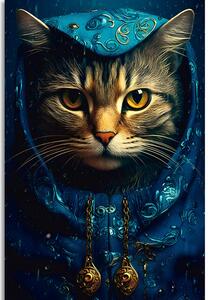 Kép macska kék-arany változatban