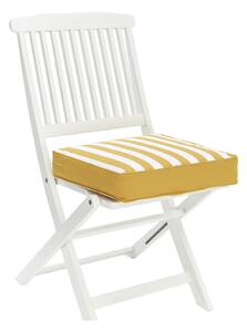 Timon sárga-fehér pamut ülőpárna, 40 x 40 cm - Westwing Collection