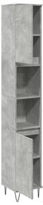VidaXL betonszürke szerelt fa fürdőszobaszekrény 30 x 30 x 190 cm