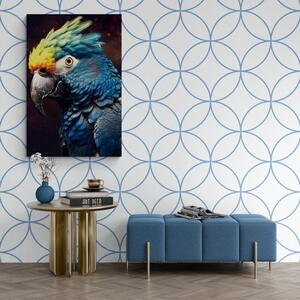 Kép papagáj kék-arany változatban