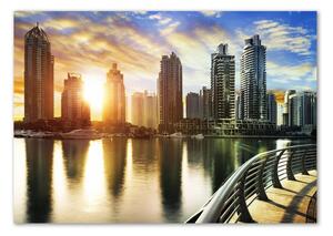 Akrilüveg fotó Dubai naplemente