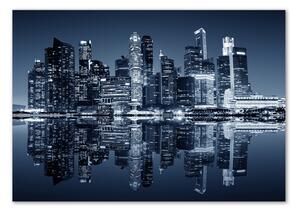 Üvegkép falra Singapore éjjel