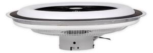MasterLED Rodos 72 W-os 600 mm fekete-fehér LED távirányítós mennyezeti lámpa beépített ventillátorral