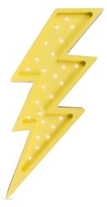 Lighting Bolt sárga borovi fenyő fali lámpa, magasság 60 cm - Little Lights