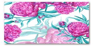 Akril üveg kép Rózsaszín bazsarózsák